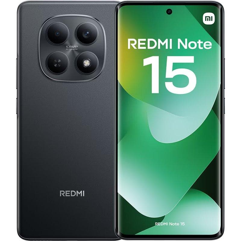 Xiaomi Redmi Note 15 , 128 GB , 6 GB , 4G , Dual-SIM - Black