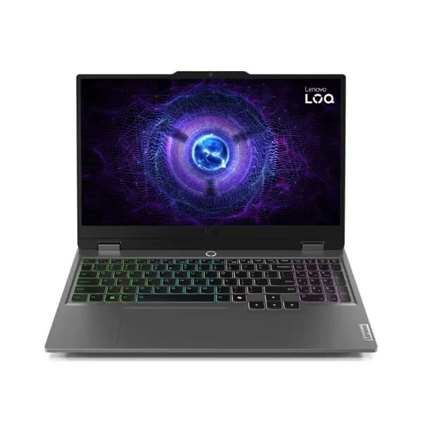 Lenovo LOQ 15IRX9 Gaming Laptop ,Intel Core i5-13450HX 15.6 Inch ,512 GB SSD ,24 GB ,NVIDIA GeForce RTX 3050 ,FreeDos - Luna Grey
