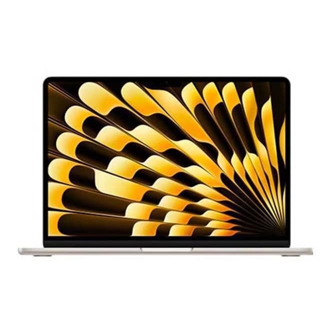 Apple MacBook Air 2025 MW0Y3 ,Apple M4 chip with 10-core CPU 13 Inch ,256 GB ,16 GB ,Apple 8-core GPU ,macOS - Starlight