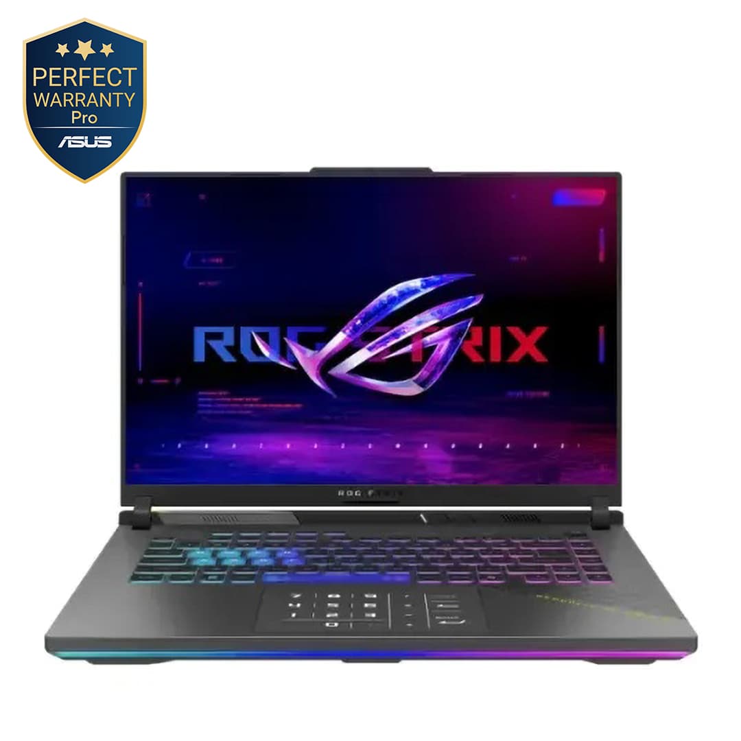 Asus ROG Strix G16 G614PH-RV161W Gaming Laptop ,AMD Ryzen 9 8940HX 16 Inch ,1 Terabyte SSD ,16 GB ,NVIDIA GeForce RTX 5050 ,Windows 11 - Eclipse Grey