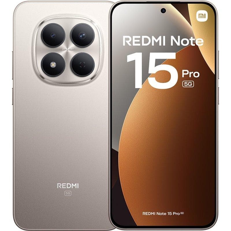 Xiaomi Redmi Note 15 Pro , 256 GB , 12 GB , 5G , Dual-SIM - Titanium