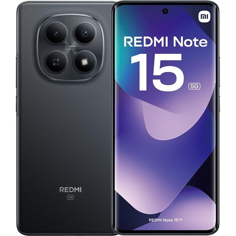 Xiaomi Redmi Note 15 , 256 GB , 8 GB , 5G , Dual-SIM - Black