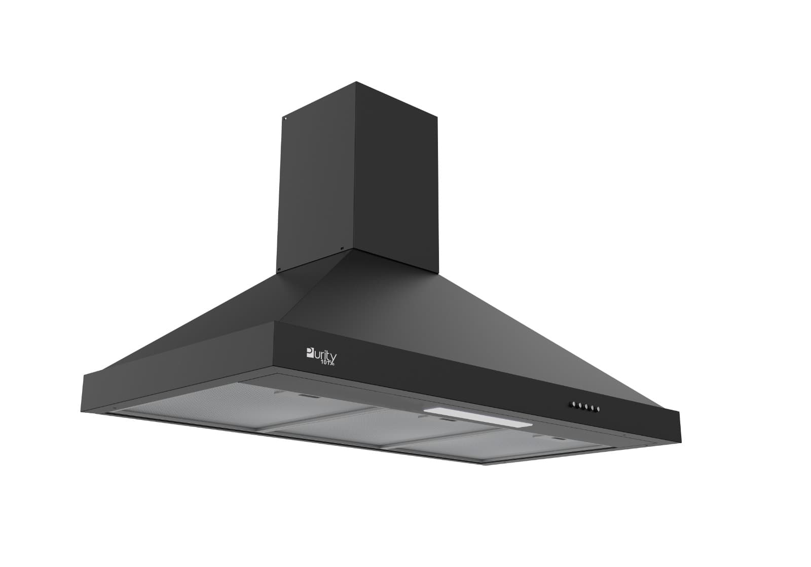 Purity Pansy Pro Plus BL Built-In Pyramids Hood , 90 Centimeter , Black